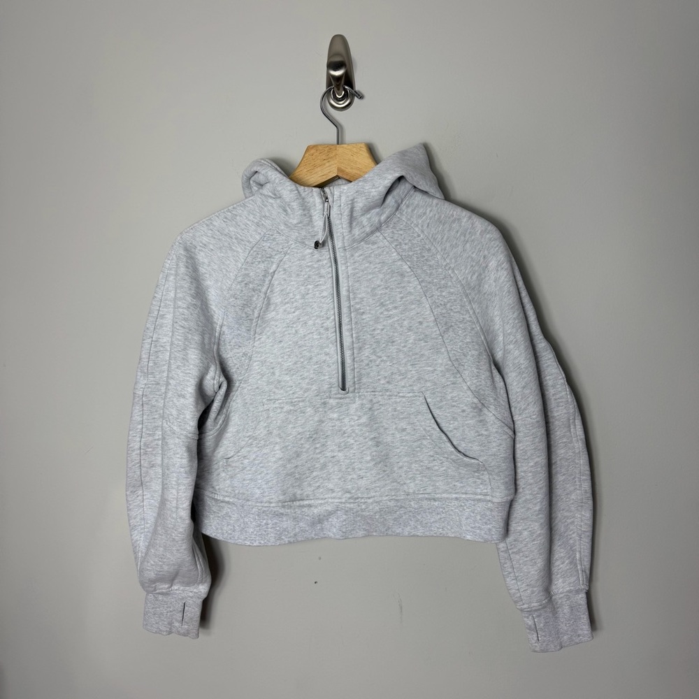 Lululemon Scuba Half Zip Oversized Hoodie Hooded Sweatshirt Gray XS/S *s - Picture 2 of 11
